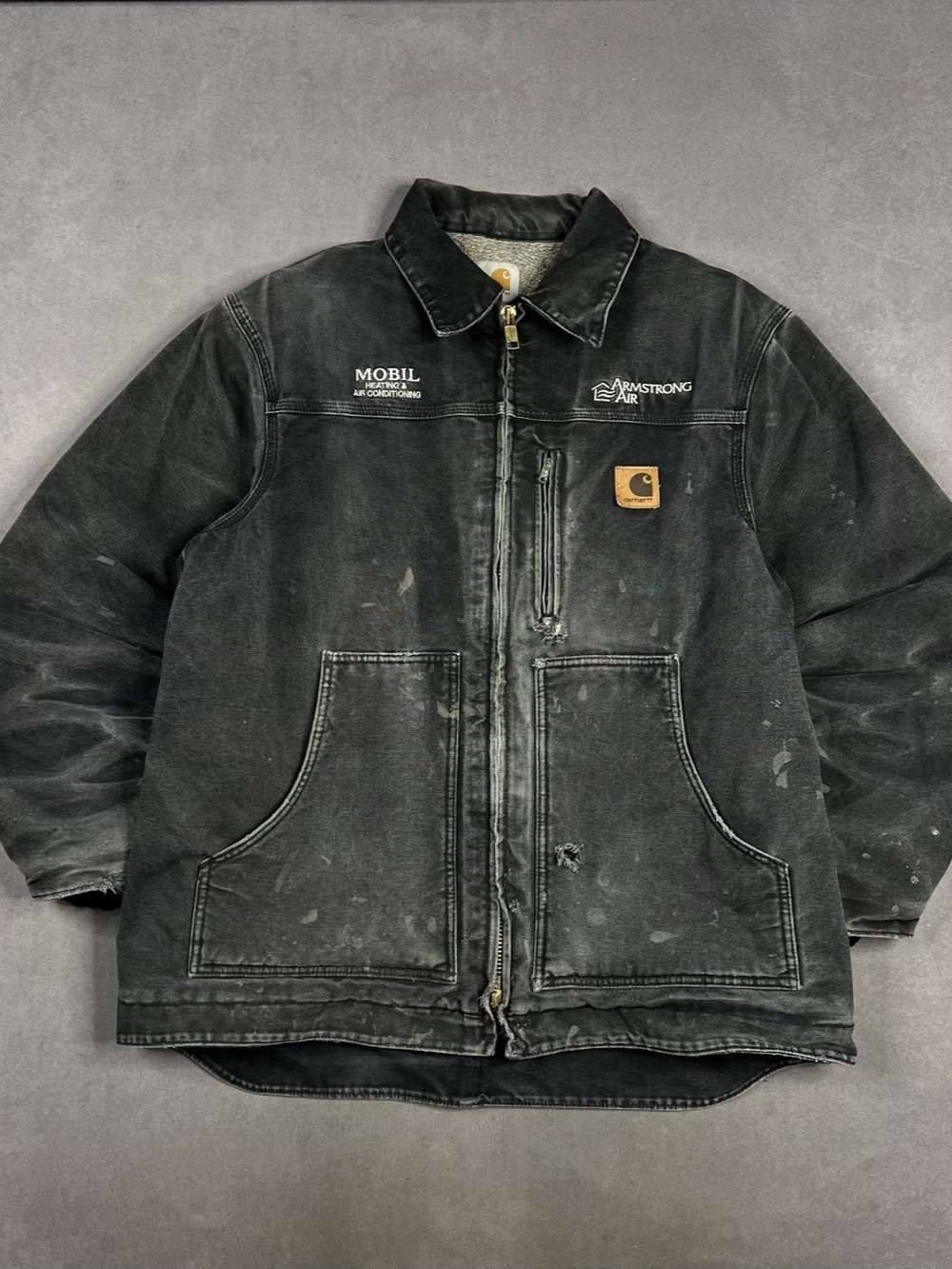 Carhartt Detroit Style Jacket Black Cotton Duck